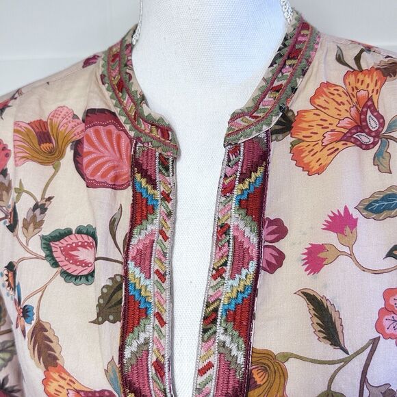 Johnny Was Workshop Pink Paris‎ Effortless Blouse, Size S - read description - Picture 5 of 11